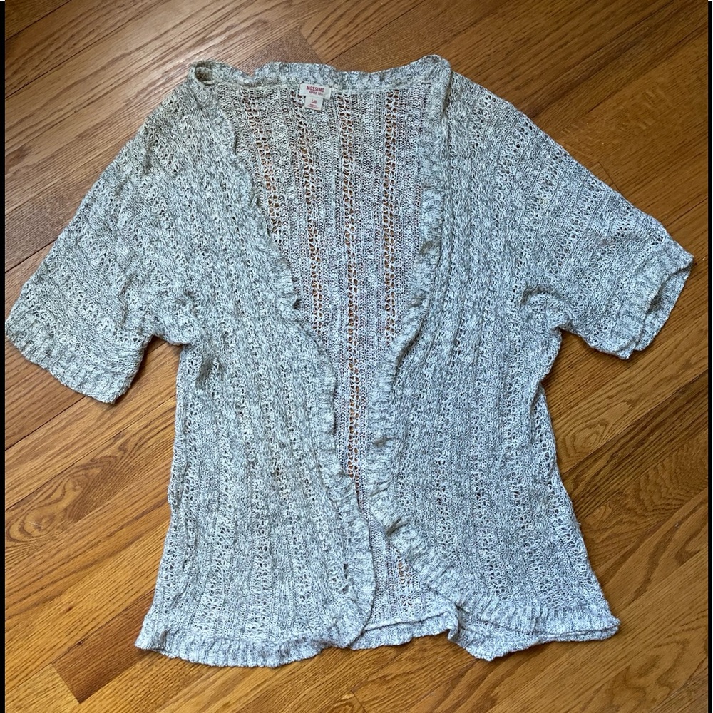 Light-weight Crocheted-look Cardigan